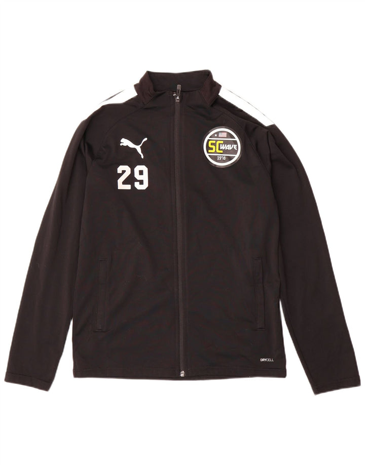 PUMA Chaqueta de chándal para niño 13-14 años Poliéster color block negro