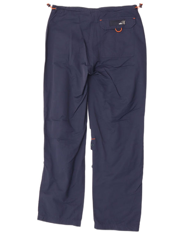 Nike Pantalones rectos para mujer US 12/14 Large W30 L28 Azul Algodón