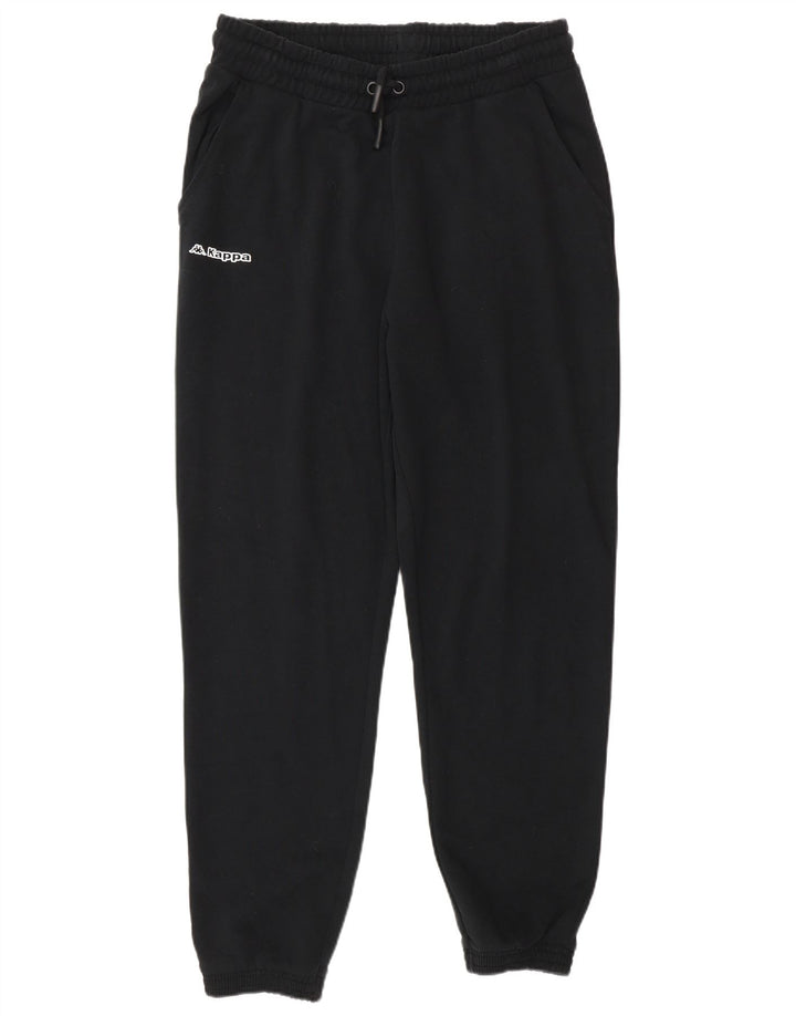 Kappa Hombre Pantalones De Chándal Joggers Large Negro Algodón