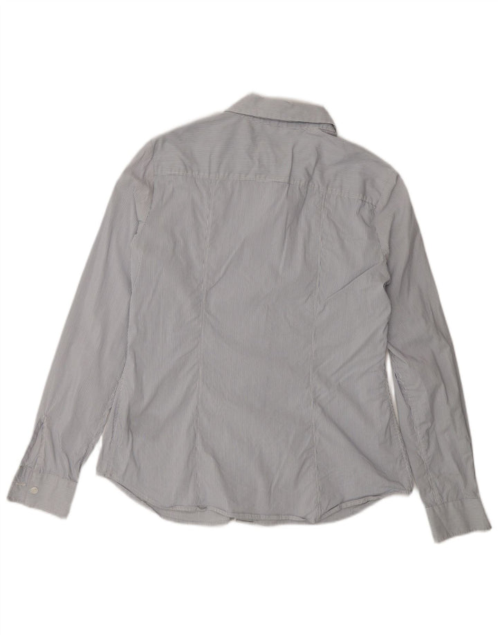 Camisa de mujer G-Star UK 44 Algodón a rayas azul medio