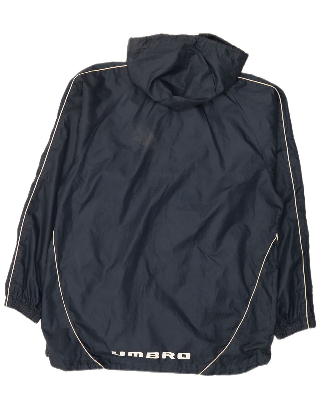 Umbro Chaqueta impermeable con capucha gráfica para hombre UK 38 Medium Azul marino Poliéster