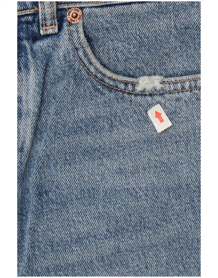 Zara Shorts De Mezclilla Para Mujer EU 38 Small W28 Azul