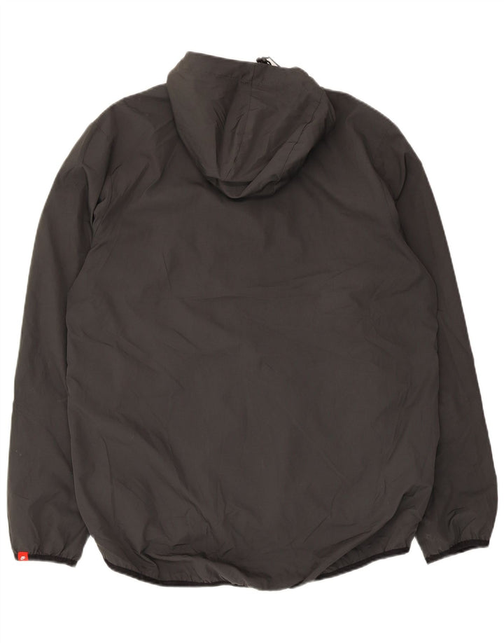 Nike Chaqueta impermeable con capucha para hombre UK 38 Medium Negro Poliéster