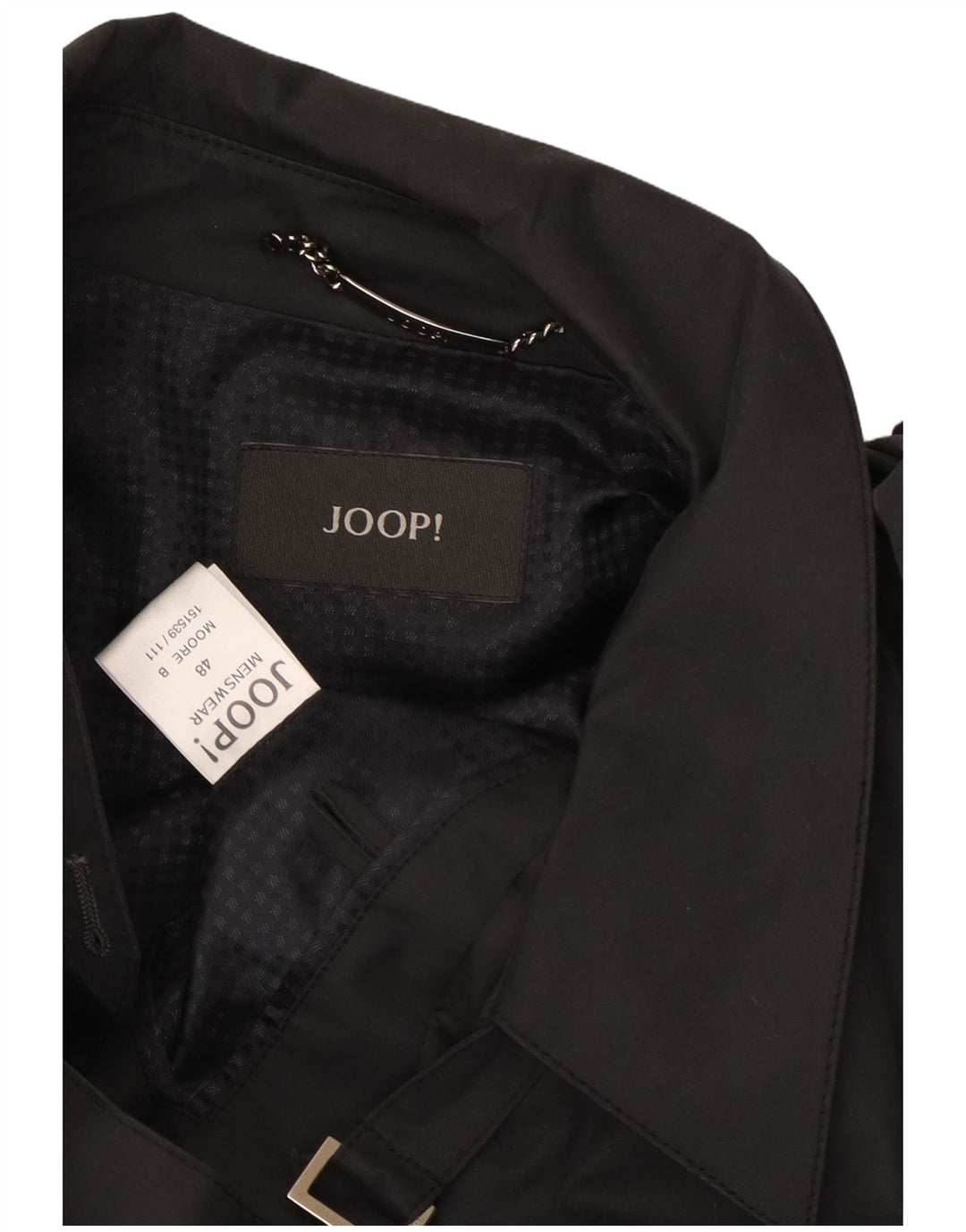 Gabardina Joop Hombre IT 48 Medium Negro Algodón