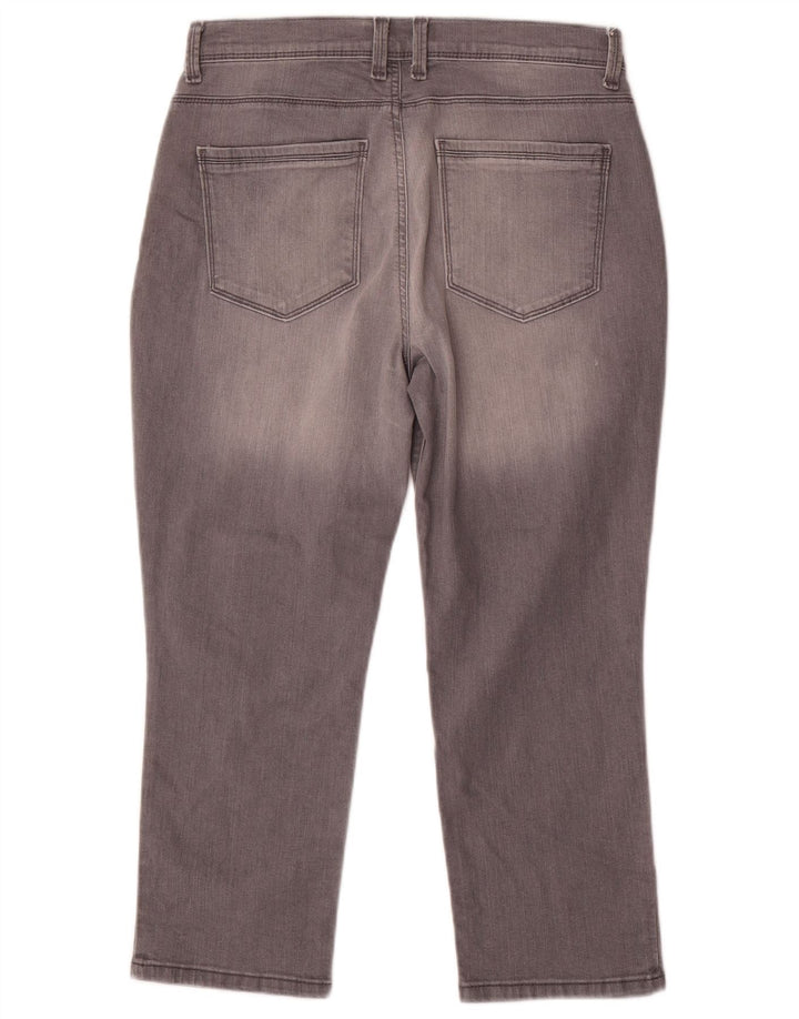 LEE Jeans Capri Petite para Mujer US 10 Grande W32 L23 Algodón Gris