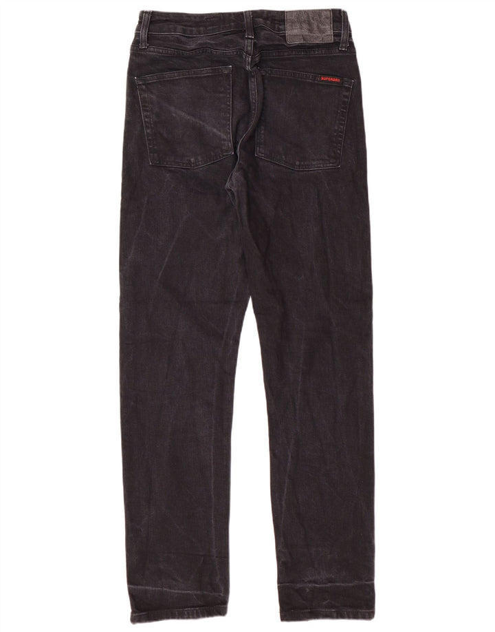 SUPERDRY Vaqueros rectos para hombre W30 L30 Algodón negro