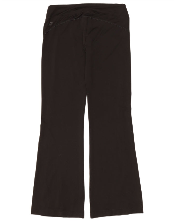 Puma Pantalones de chándal acampanados para mujer, talla 40, poliéster negro mediano