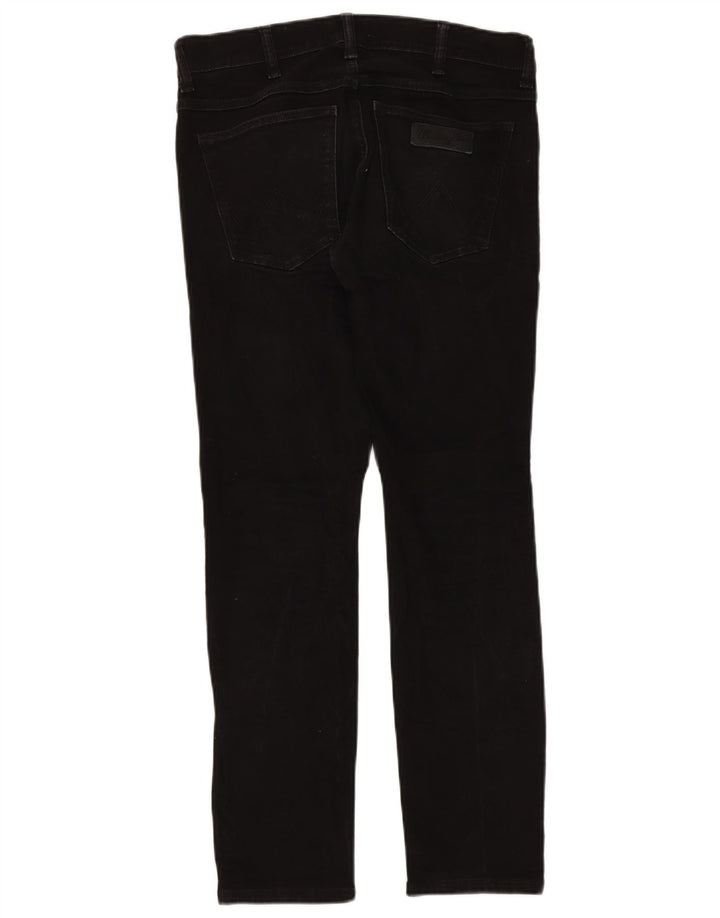 Wrangler Vaqueros ajustados Larston para hombre W31 L32 Algodón negro