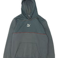 Puma Hombre Sudadera Con Capucha Jumper Algodón Azul Medio