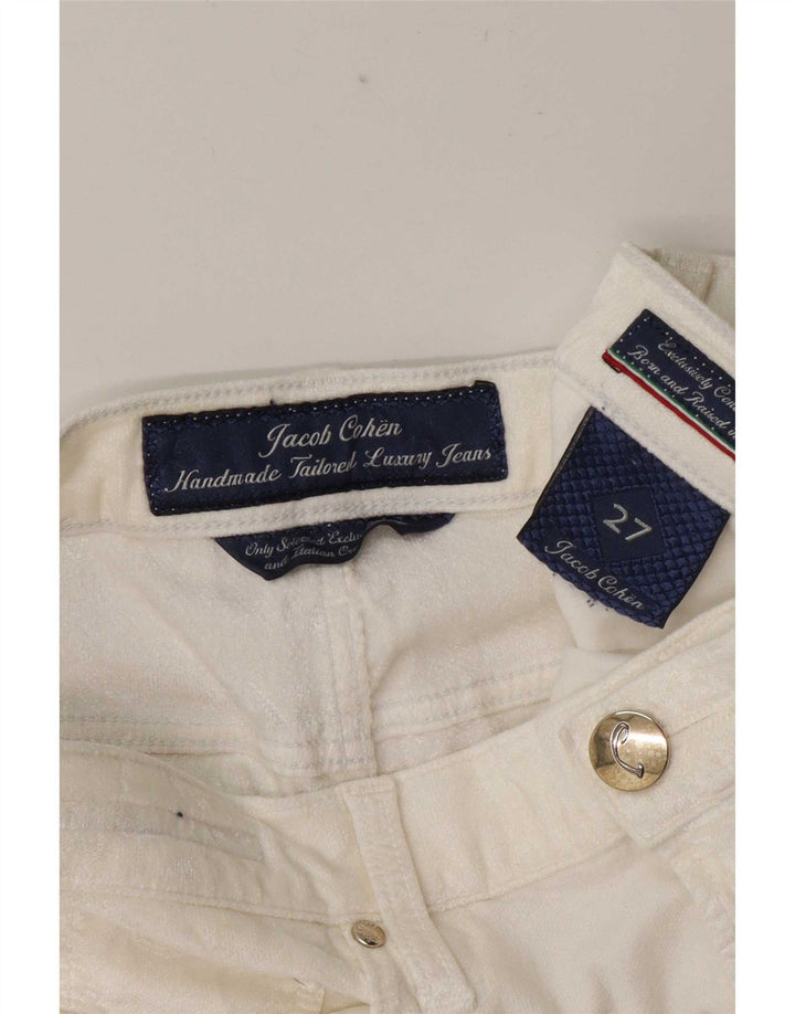 Jacob Cohen Pantalones informales ajustados para mujer W27 L26 Blanco