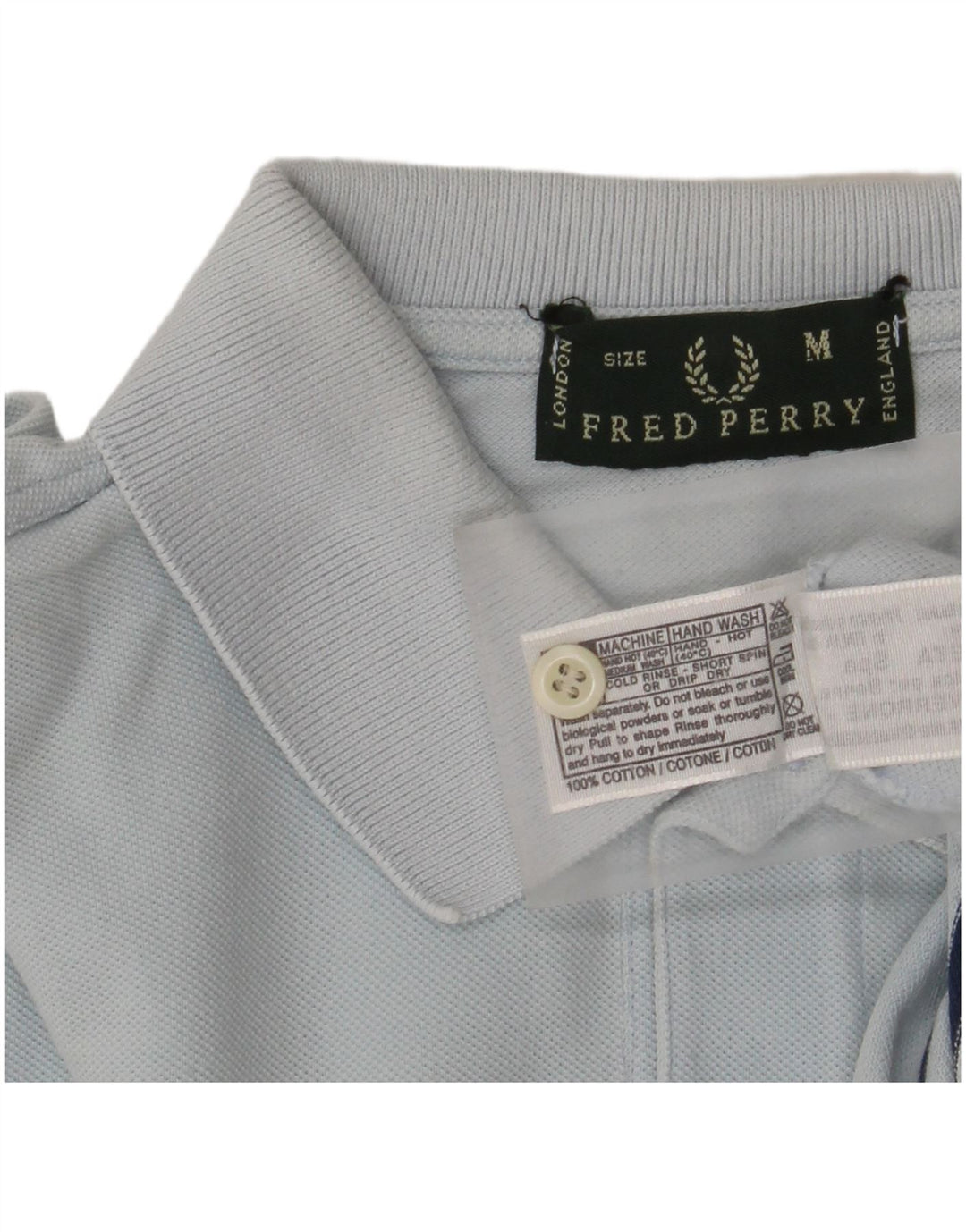 Polo Fred Perry Hombre De Algodón A Rayas Azul Medio