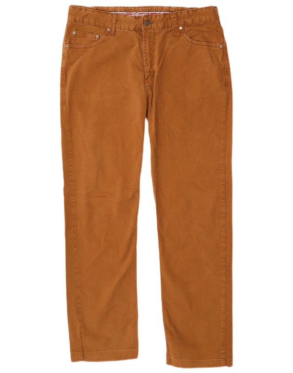 Pierre Cardin Pantalones casuales rectos para hombre IT 46 Small W34 L30 Marrón