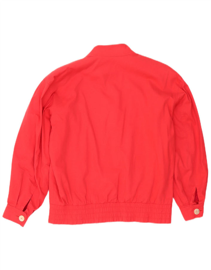 Vintage mujer chaqueta bomber de gran tamaño EU 38 rojo medio