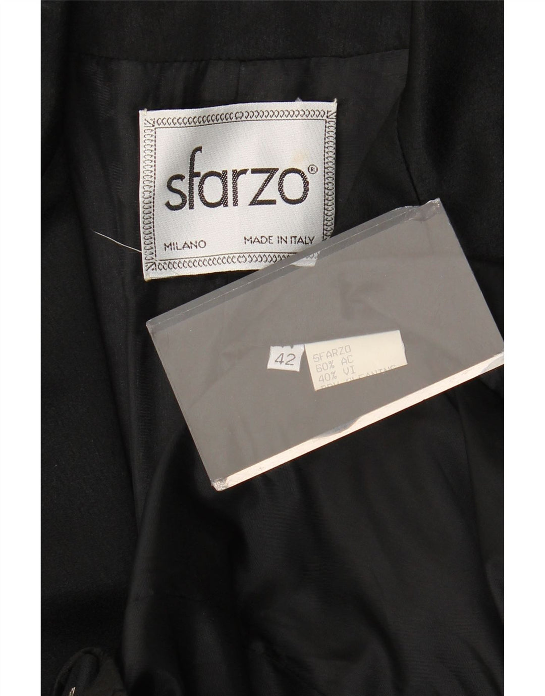 Sfarzo Chaqueta Blazer De 1 Botón Para Mujer IT 42 Acrílico Floral Negro Mediano