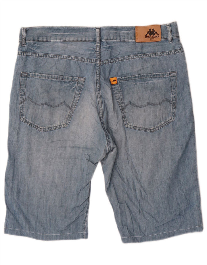 Kappa Hombre Pantalones Cortos De Mezclilla Perfect Fit W33 Algodón Azul Medio