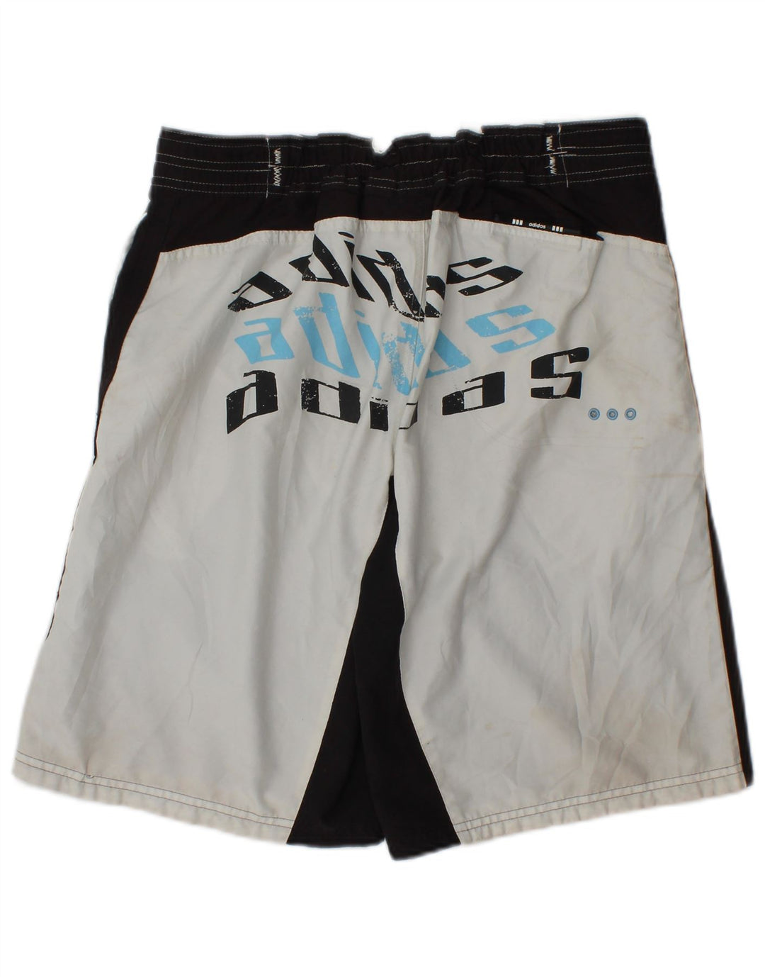 Adidas Hombre Shorts De Baño Gráficos Poliéster Color Block Mediano Negro