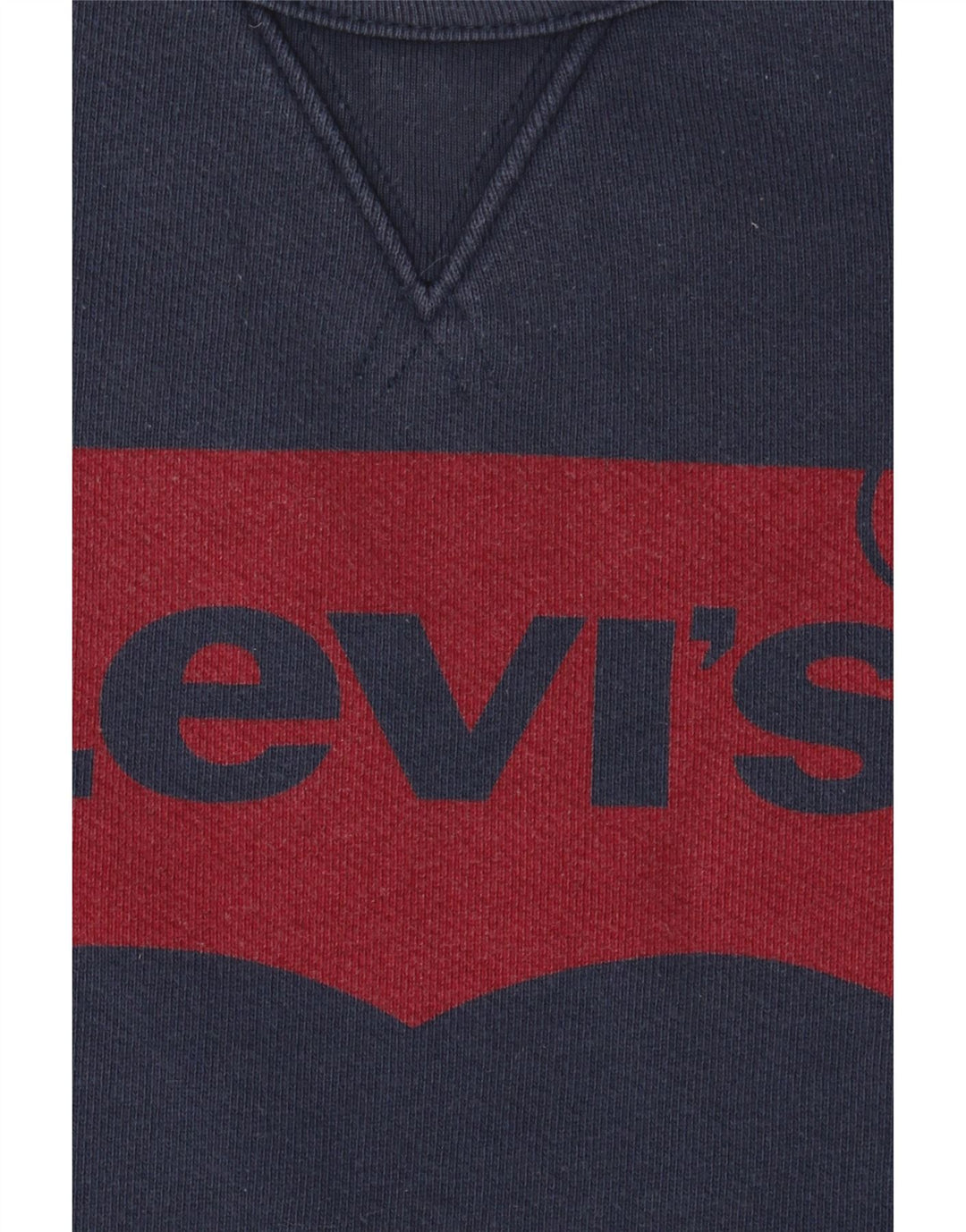 LEVI'S Hombre Sudadera Gráfica Jumper XL Azul Marino Algodón