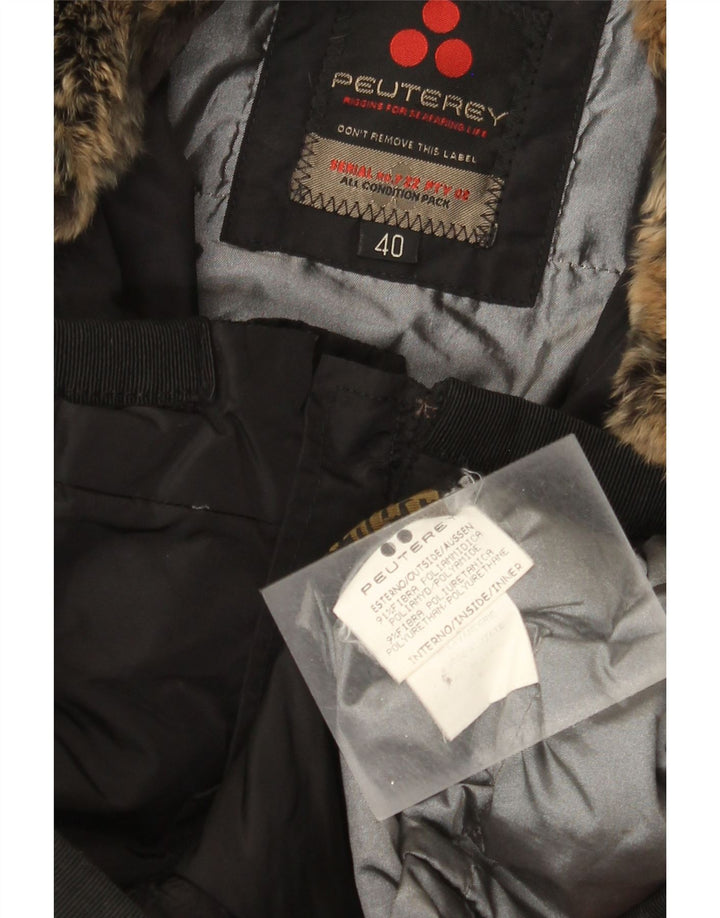 PEUTEREY Chaqueta acolchada para mujer IT 40 Small Poliamida negra