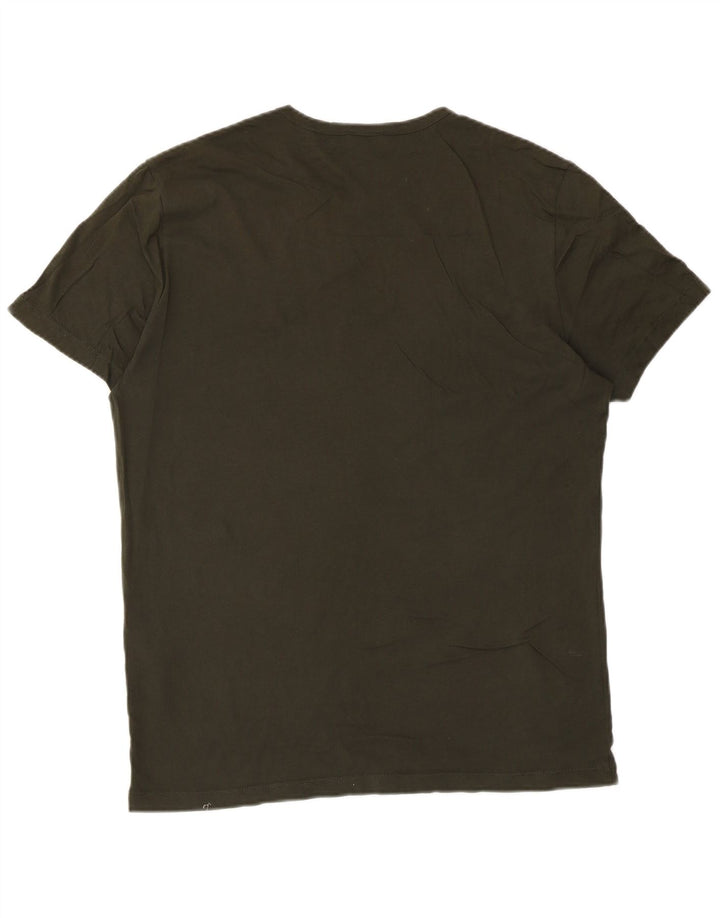 Camiseta Reiss Hombre Top Medium Khaki Algodón
