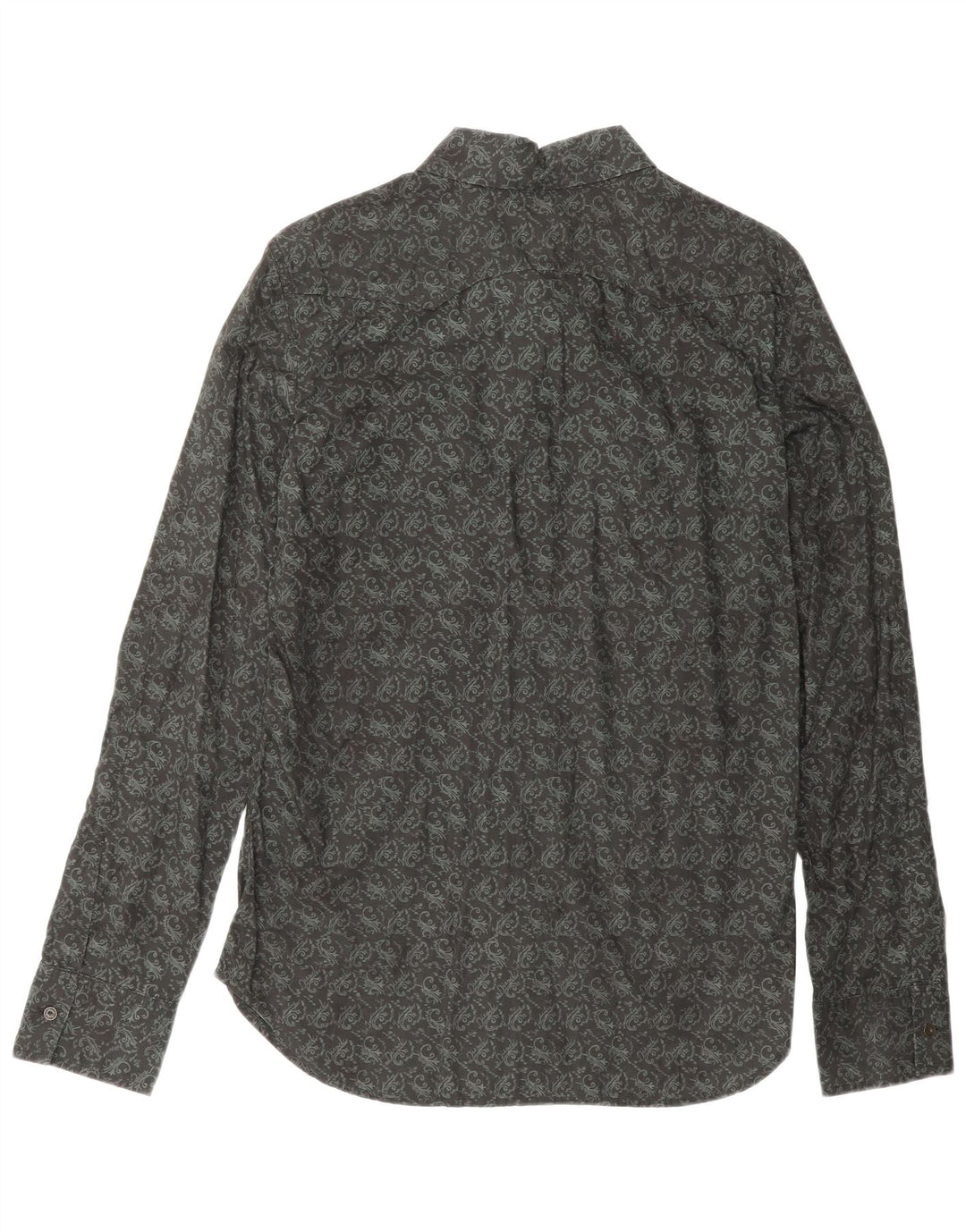 Camisa Diesel Hombre Mediana Algodón Paisley Negro