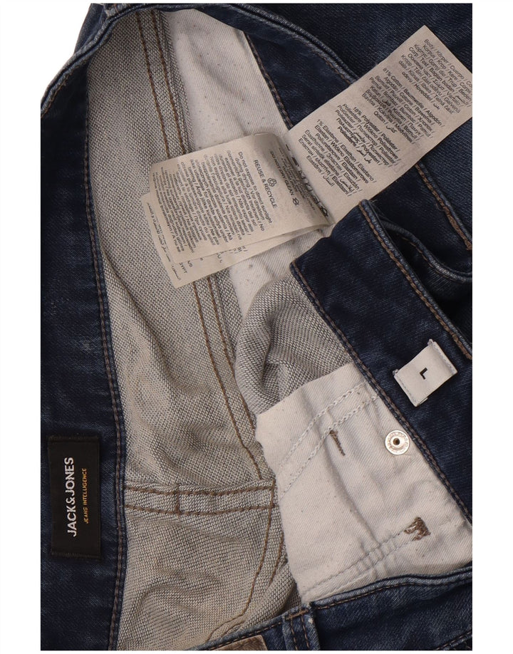 Jack & Jones Mens Shorts De Mezclilla Grande W36 Algodón Azul