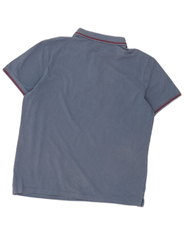 Polo Carrera Hombre 2XL Algodón A Rayas Azul