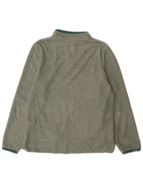 Weird Fish Sudadera con cuello y cremallera para mujer, talla 40, poliéster verde grande