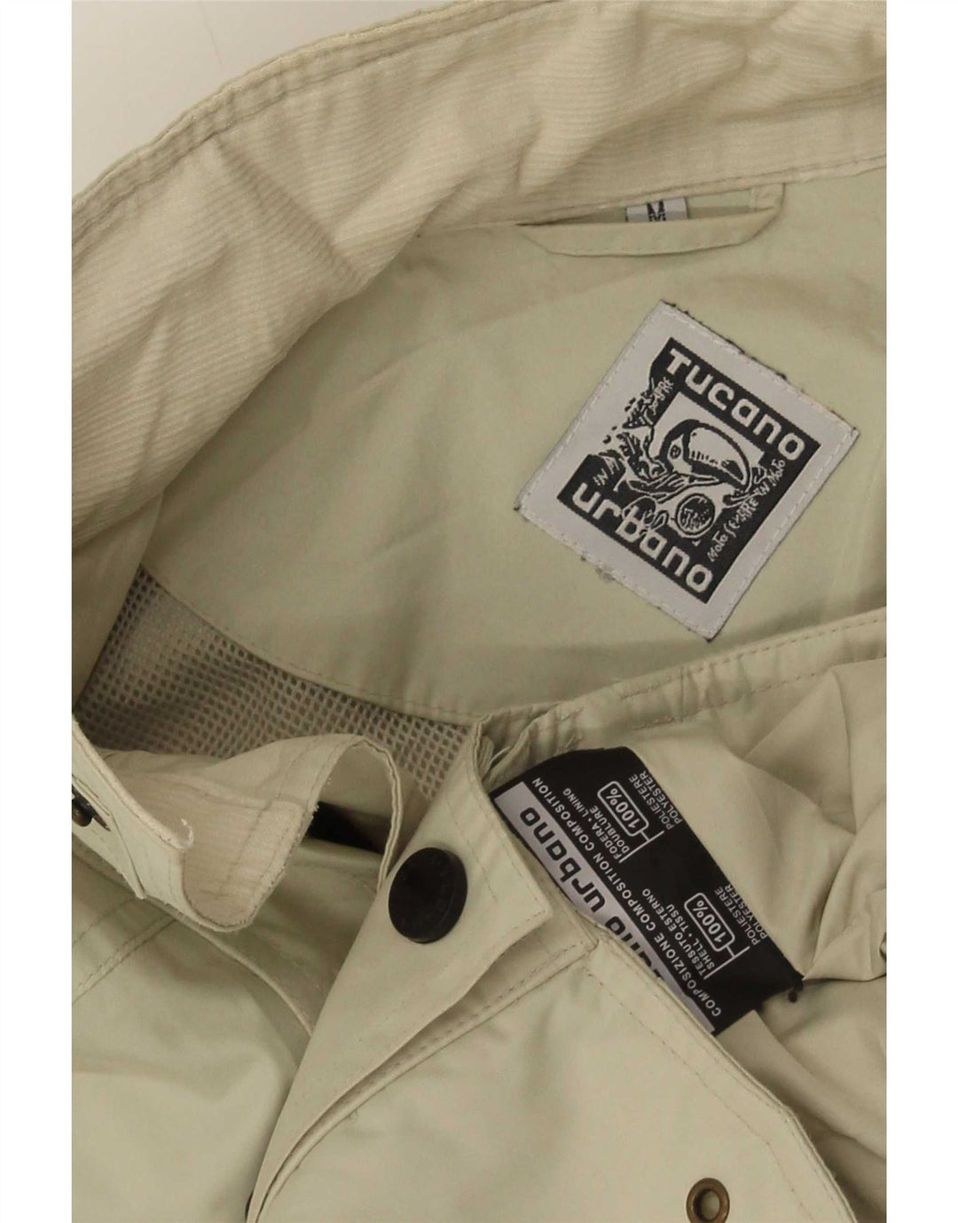Chaqueta Racer para hombre Tucano Urbano ES 38 Medio Beige Poliéster