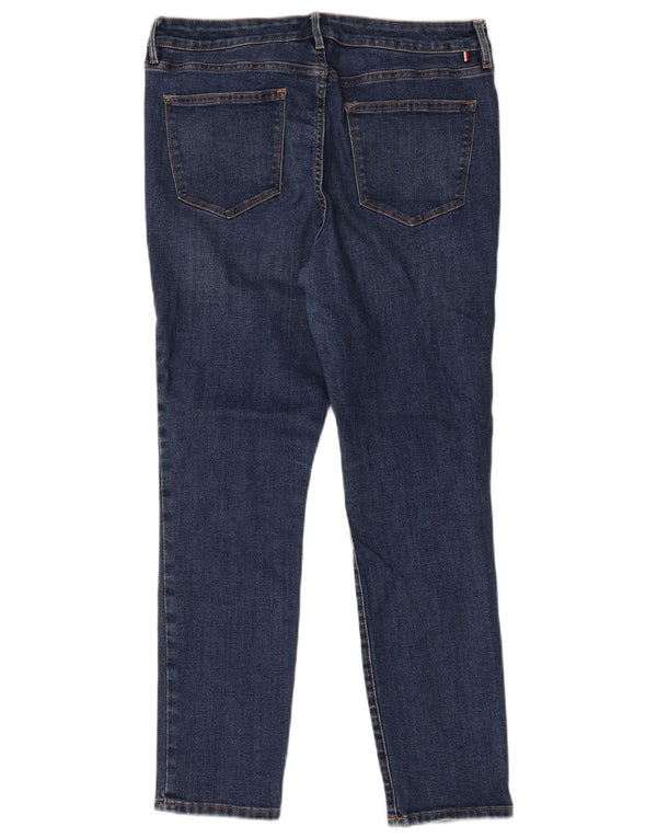 Tommy Hilfiger Vaqueros Raleigh de talle alto para mujer, ajustados, talla 10, grande, W34, L28, azul