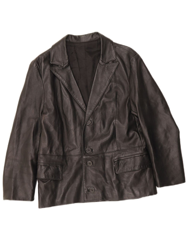 Vintage hombres 4 botones Blazer chaqueta Reino Unido 34 XS negro