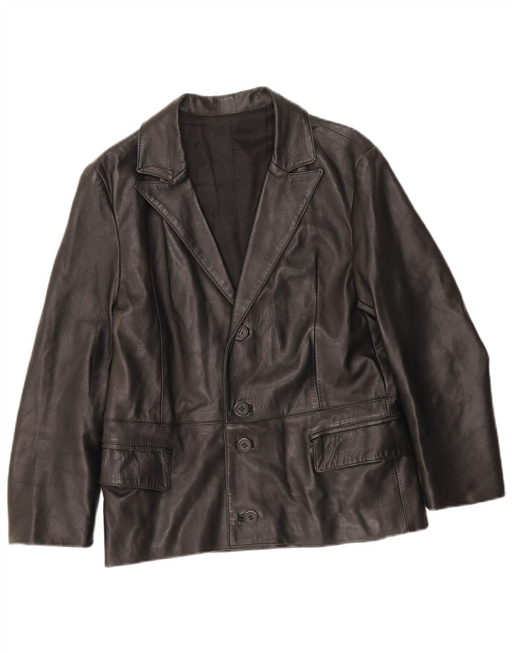 Vintage hombres 4 botones Blazer chaqueta Reino Unido 34 XS negro
