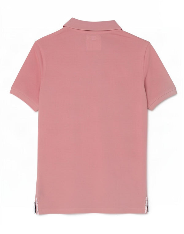 Crew Clothing Polo para hombre de algodón rosa medio