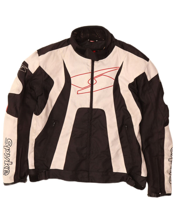 Spyke - Chaqueta para hombre con gráfico Racer, talla 58, 3XL, color negro, poliéster