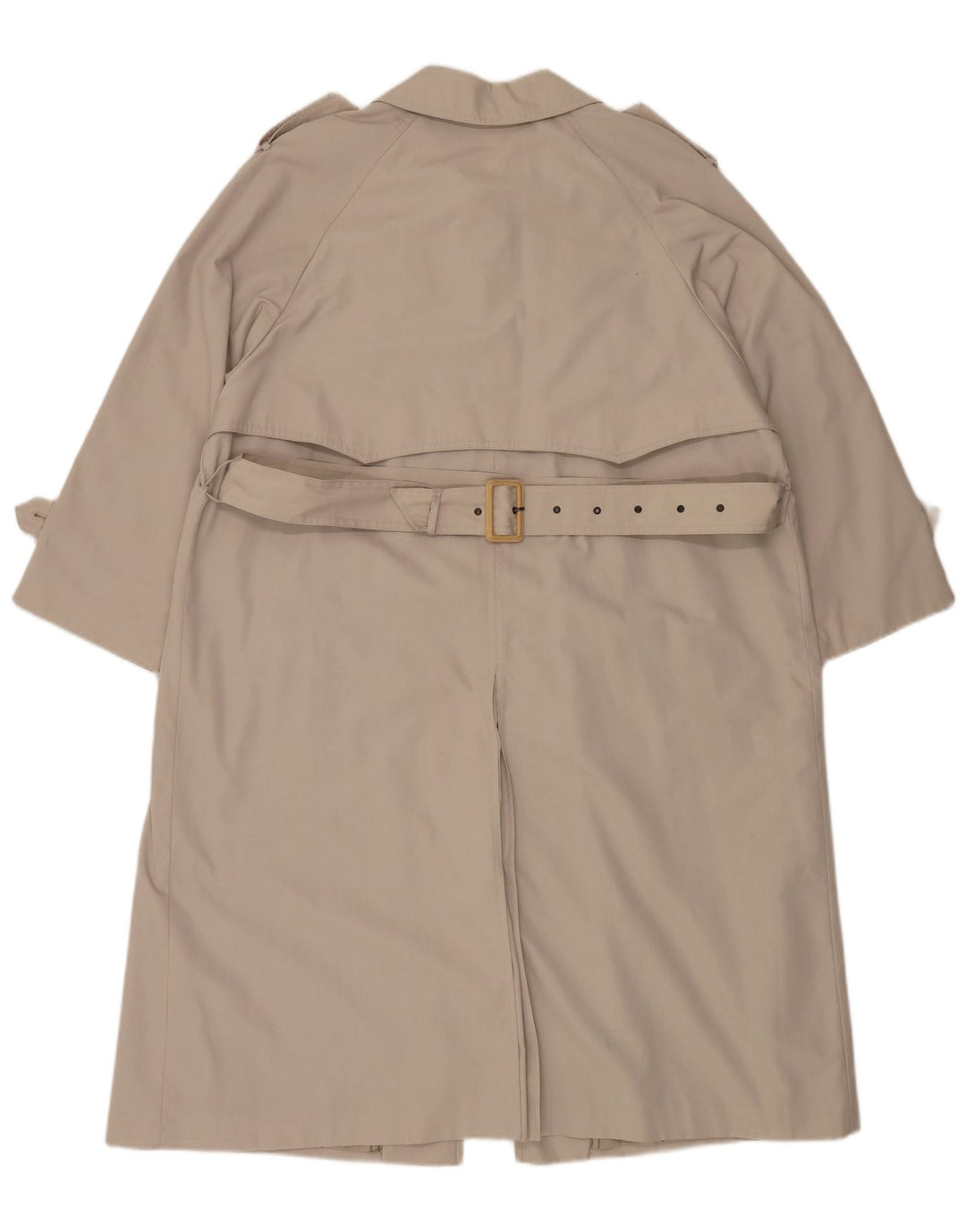 Vintage mujer gabardina Reino Unido 20 2XL poliéster beige