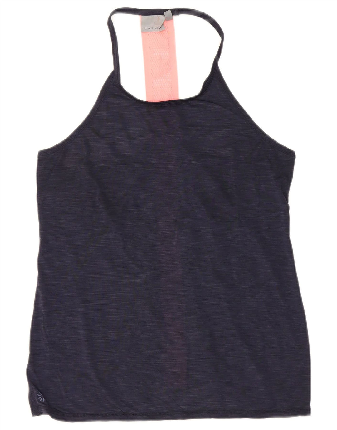 Athleta - Camiseta sin mangas para mujer (talla 40), poliéster moteado en azul marino mediano