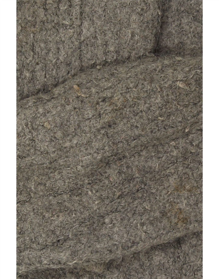 Marks & Spencer Jersey extragrande con cuello redondo para mujer, talla 44, color gris medio