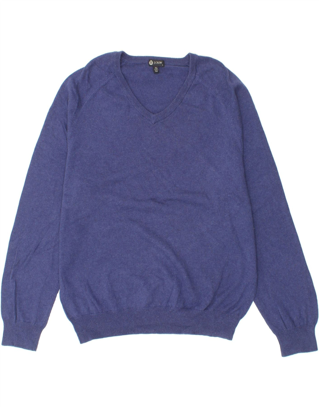 J. CREW Mens V-Neck Jumper Sweater Large Purple Cotton Vintage J. Crew and Second-Hand J. Crew from Messina Hembry 