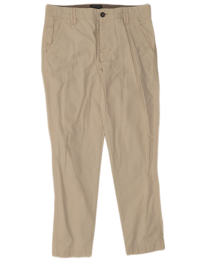 Woolrich Pantalón chino ajustado para hombre W31 L27 Beige
