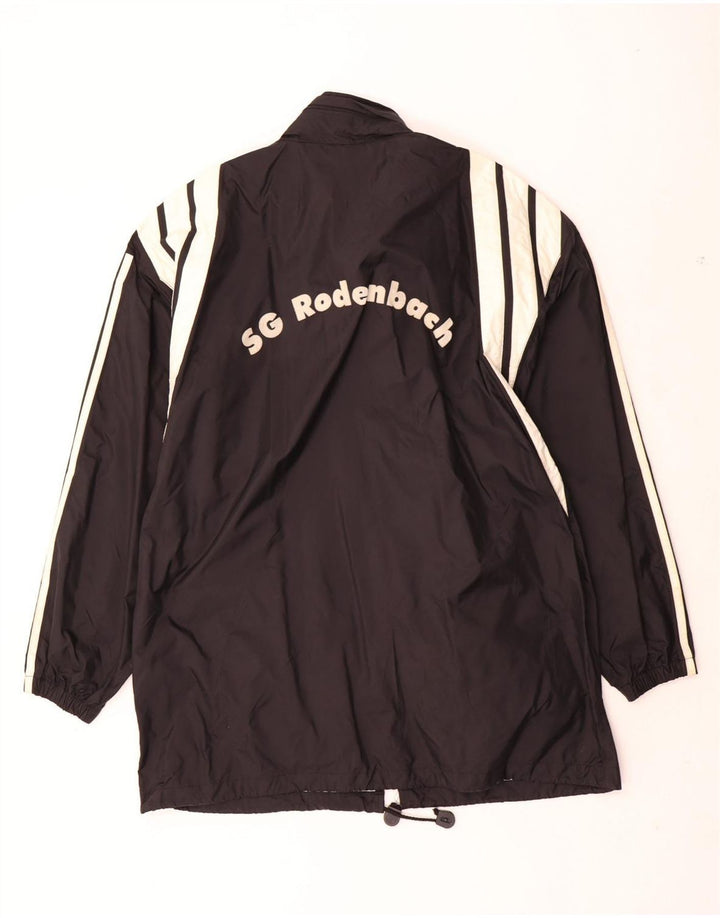 Adidas Chaqueta impermeable para hombre UK 40/42 Medium Black Colourblock Nylon