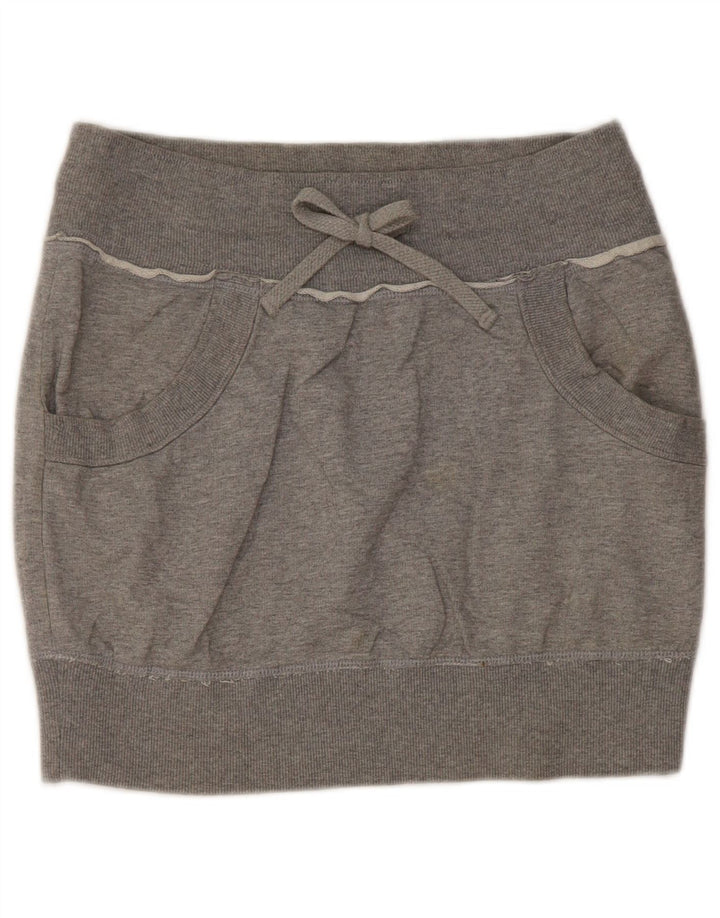 Minifalda Benetton Mujer W30 Gris Medio