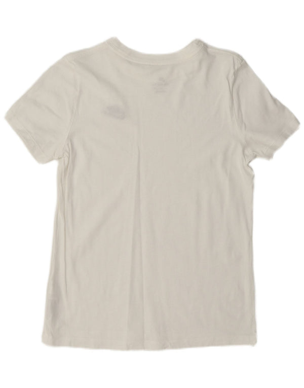 Nike Camiseta para mujer Top UK 10 Small White Cotton