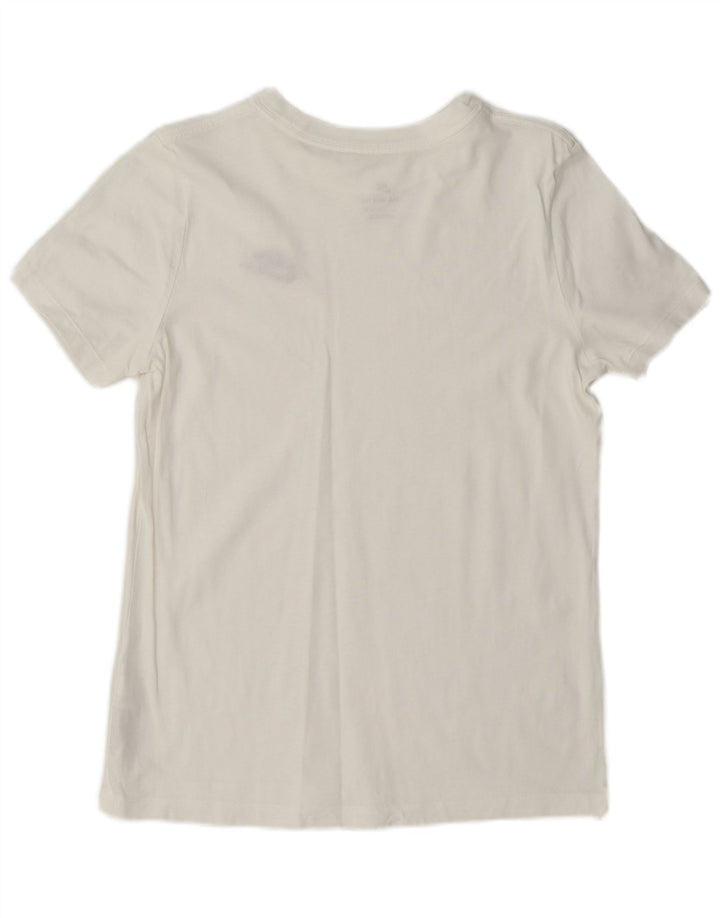 Nike Camiseta para mujer Top UK 10 Small White Cotton