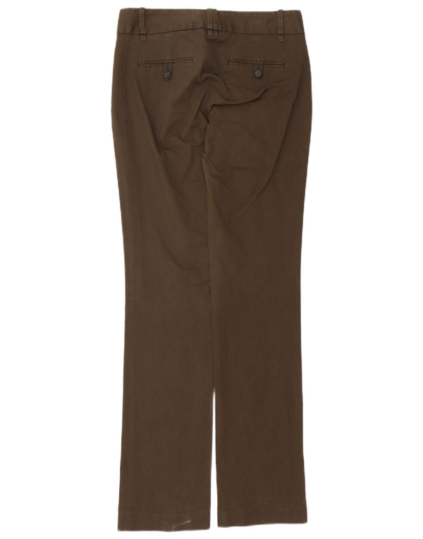 Zara Pantalón Chino Bootcut para Mujer EU 38 Small W28 L33 Algodón Marrón