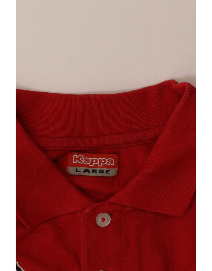 Kappa Polo Hombre Grande Rojo
