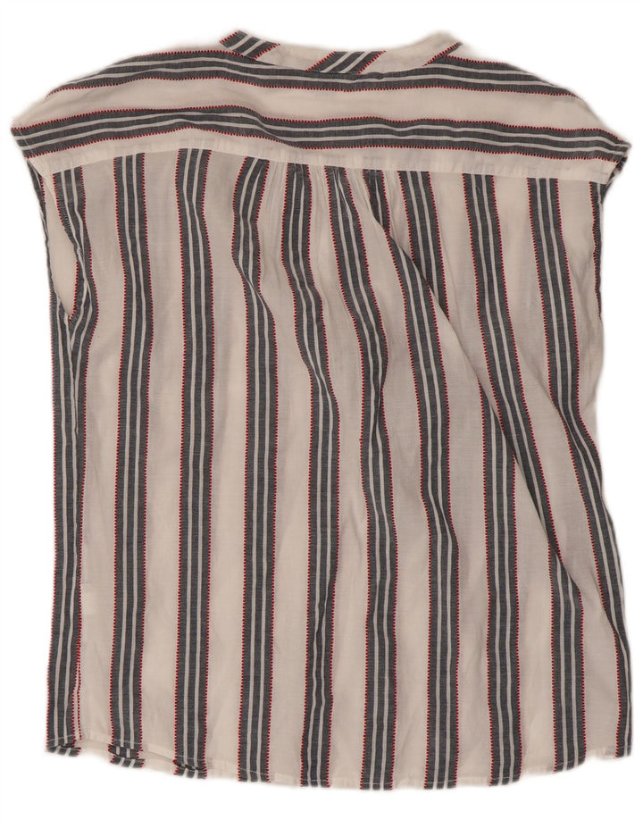 Tommy Hilfiger Blusa sin mangas para mujer UK 44 Mediana Rayas blancas