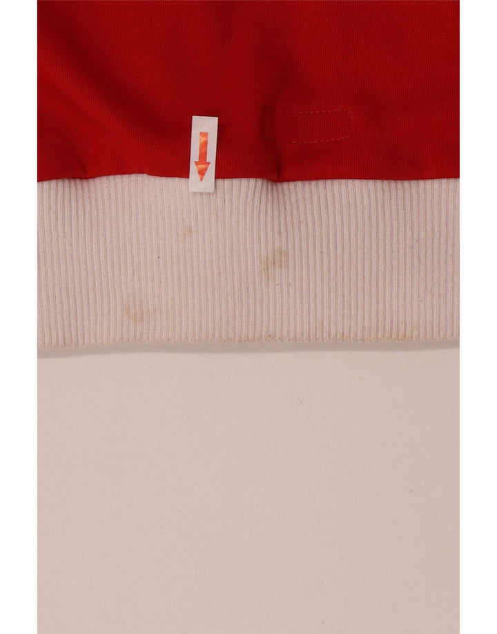 Puma Mujer Retro Chándal Top Chaqueta UK 14 Medium Rojo Colorblock