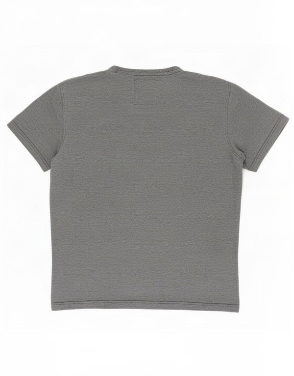 Crew Clothing - Camiseta para hombre, talla pequeña, algodón gris