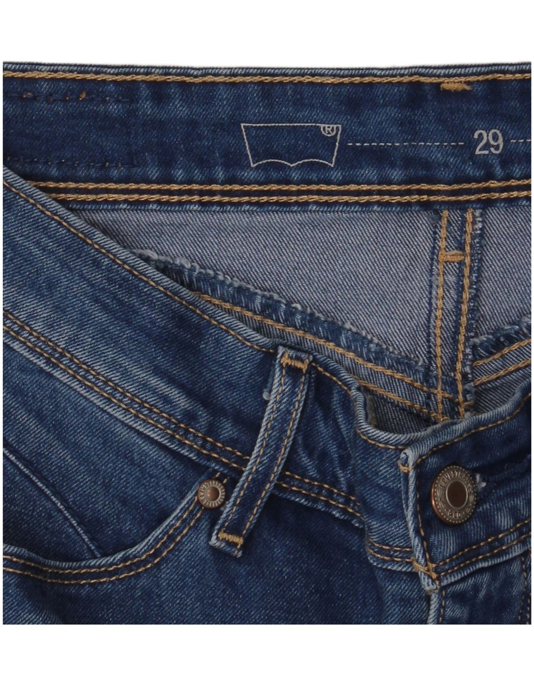 Levi's Vaqueros pitillo de talle medio para mujer W29 L32 Azul