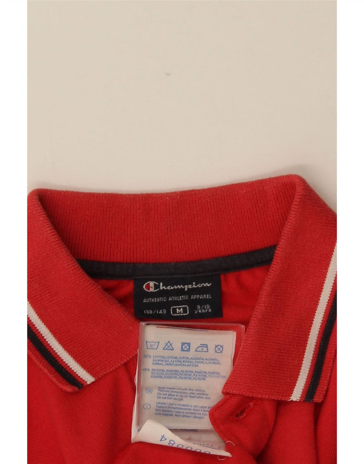 CHAMPION Polo para niño 9-10 años Mediano Rojo Algodón