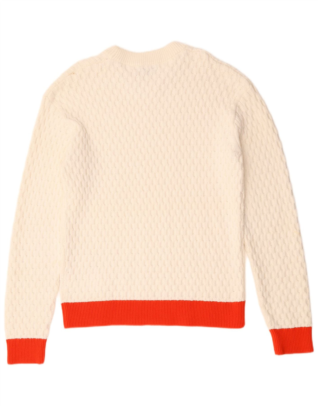 Calvin Klein Jersey De Cuello Redondo Para Hombre De Algodón Blanco Medio Con Bloques De Color